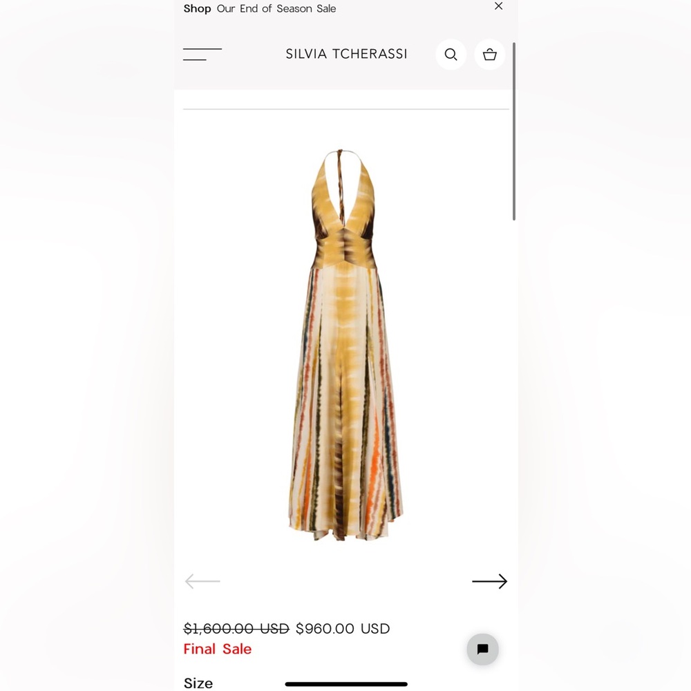 Excellent Condition Sylvia Tcherassi Gown - size 0